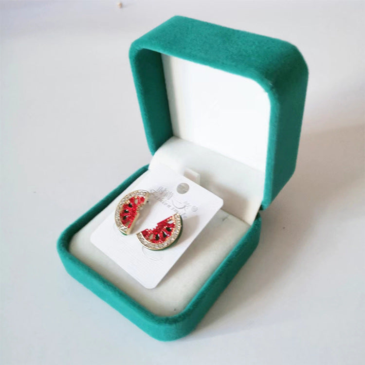 Caja de terciopelo para joyas y collares