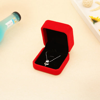 Caja de terciopelo para joyas y collares