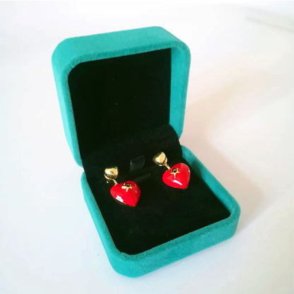 Caja de terciopelo para joyas y collares