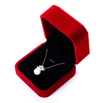 Caja de terciopelo para joyas y collares