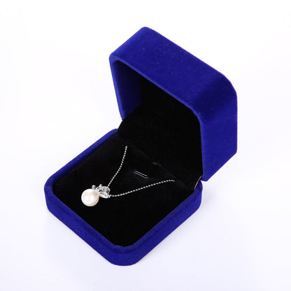 Caja de terciopelo para joyas y collares